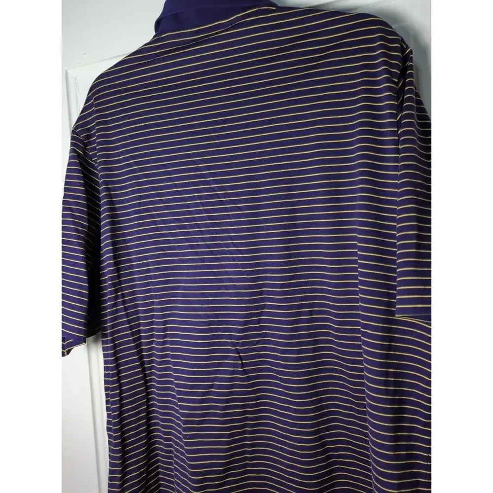 Polo Golf Ralph Lauren Men's L Pima Cotton Polo Shirt Pony Purple Yellow (876)